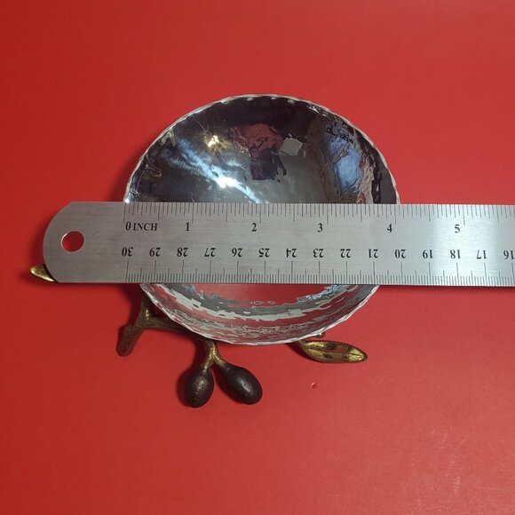 Vintage Michael Aram Olive Branch Dish – Elegant Sculptural Tableware - Picture 7 of 8